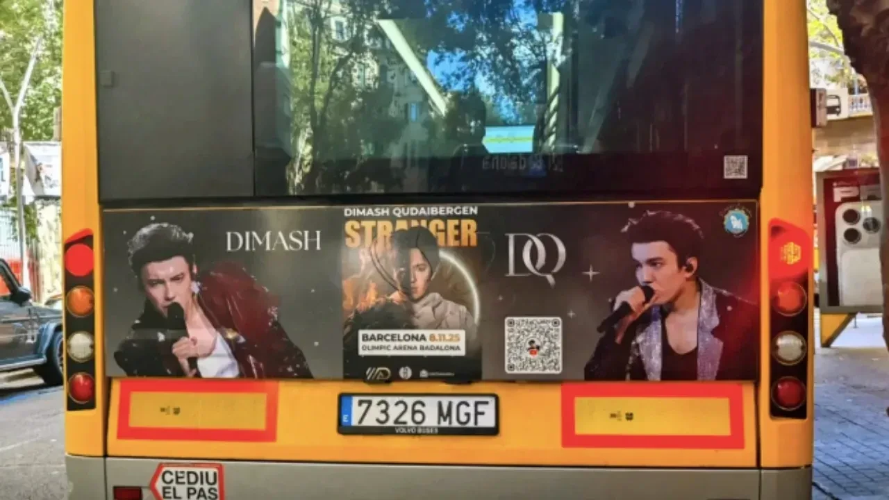 Buses Displaying Dimash Kudaibergen's Image Launched in Barcelona