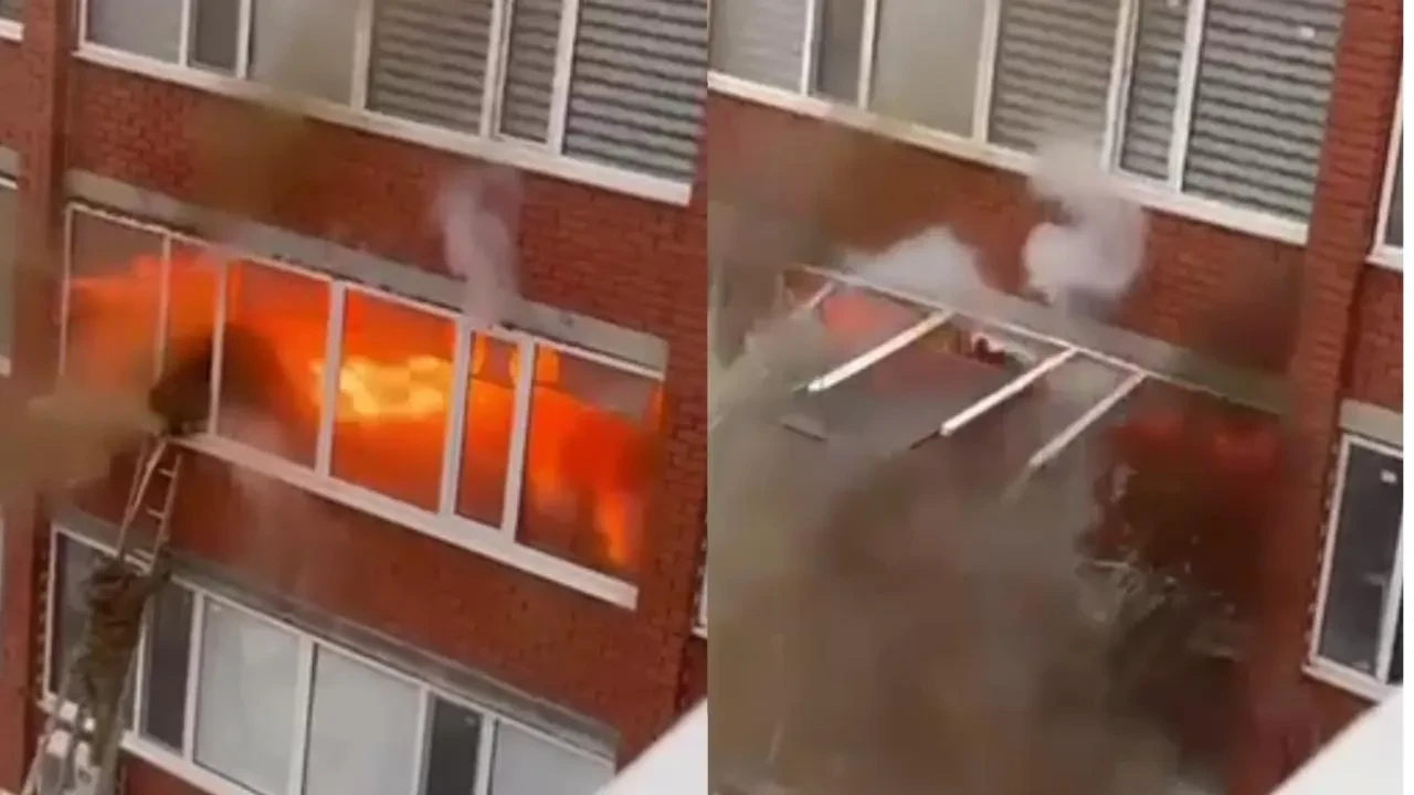 Газовый баллон взорвался в квартире в Уральске во время тушения пожара