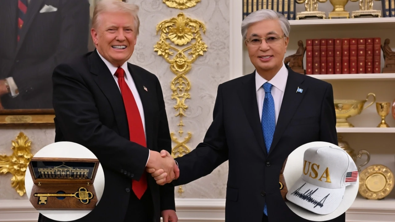 Трамп Тоқаевқа Ақ үйдің кілтін сыйлады