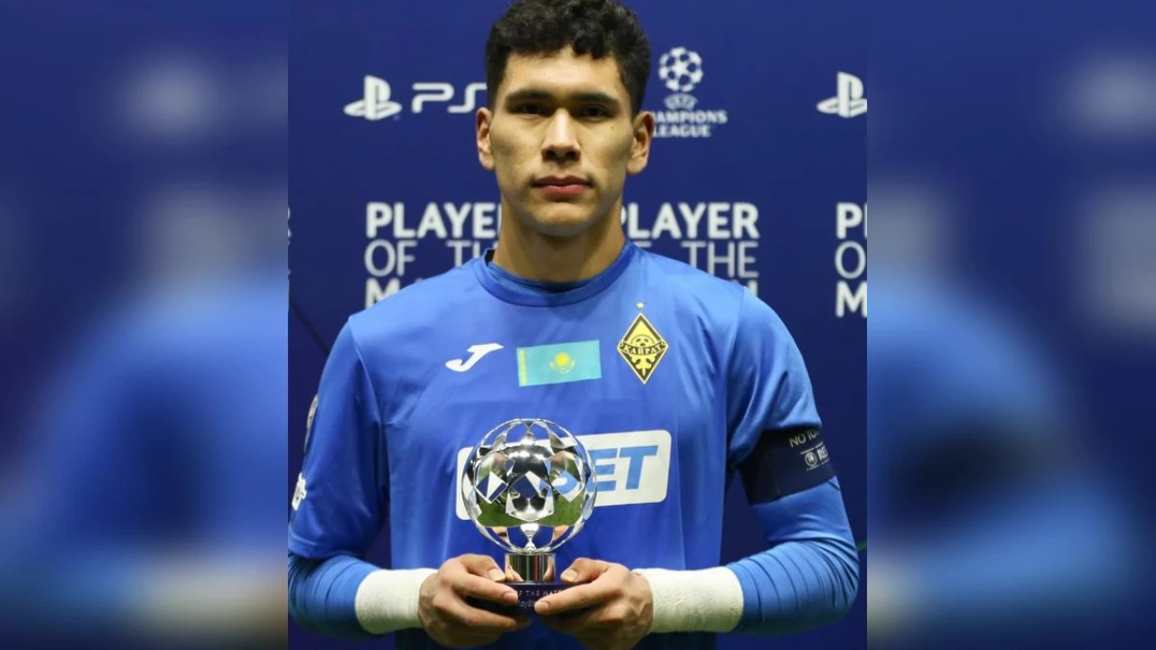 "Kairat" goalkeeper Anarbekov named man of the match against Olympiacos