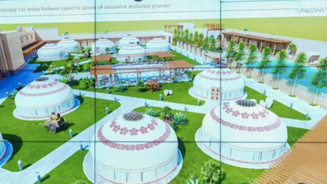 Гостиницу из юрт построят в Туркестане