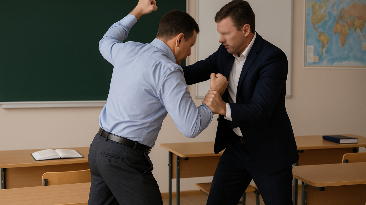 Қосшыда мектеп мұғалімдері төбелесіп, іс полицияға жетті