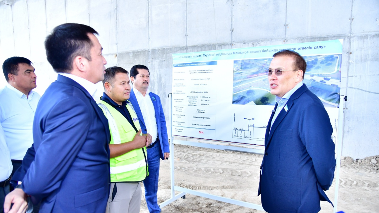 Шымкенттің көлік картасы жаңарады: екі жаңа өткел 2026 жылға дейін пайдалануға беріледі