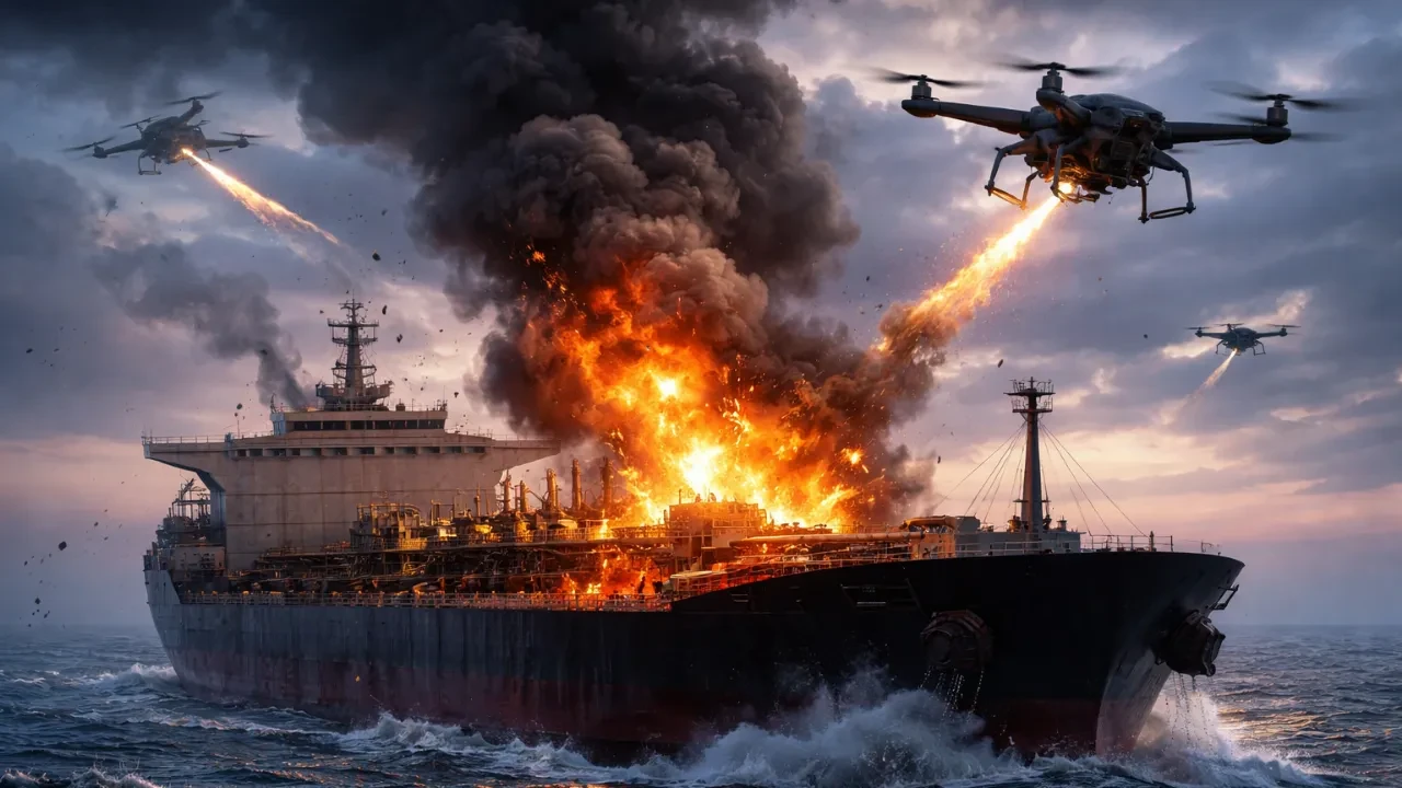 Қазақстан мұнайын тасымалдайтын танкерлер дрон шабуылына ұшырады