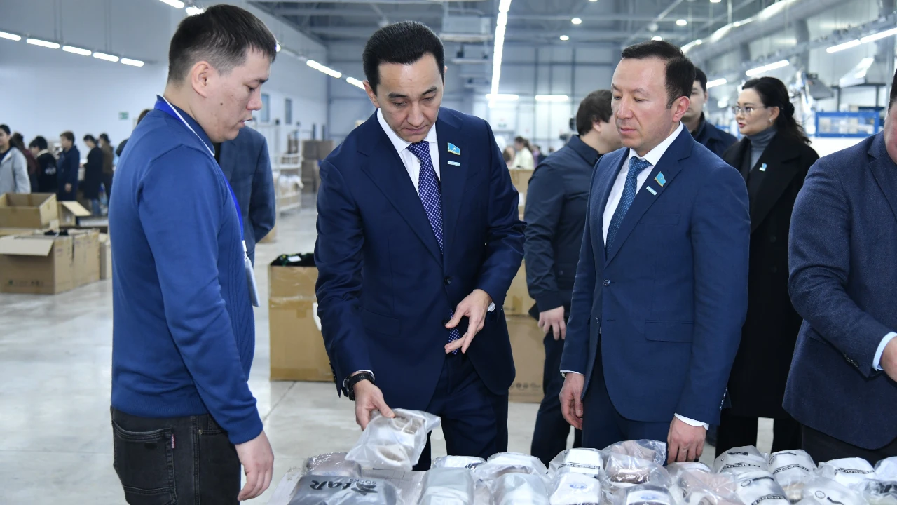 Мәжіліс депутаттары Шымкенттегі тоқыма кәсіпорнының жұмысымен танысты