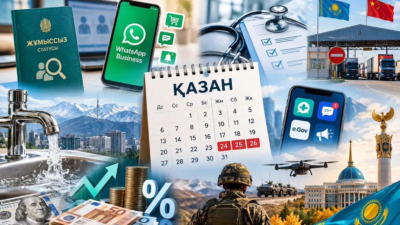 Қазаннан бастап Қазақстанда не өзгереді