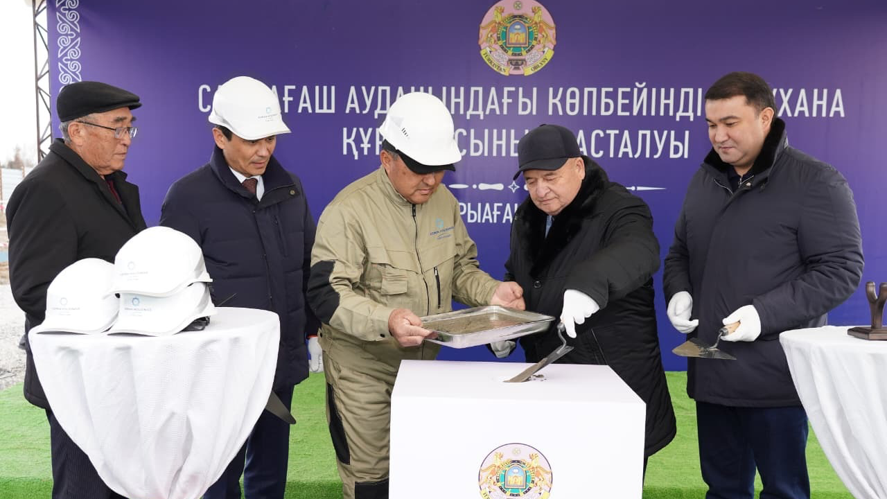 В РАМКАХ ПОРУЧЕНИЯ ПРЕЗИДЕНТА В САРЫАГАШЕ НАЧАТО СТРОИТЕЛЬСТВО СОВРЕМЕННОЙ МНОГОПРОФИЛЬНОЙ БОЛЬНИЦЫ НА 300 КОЕК