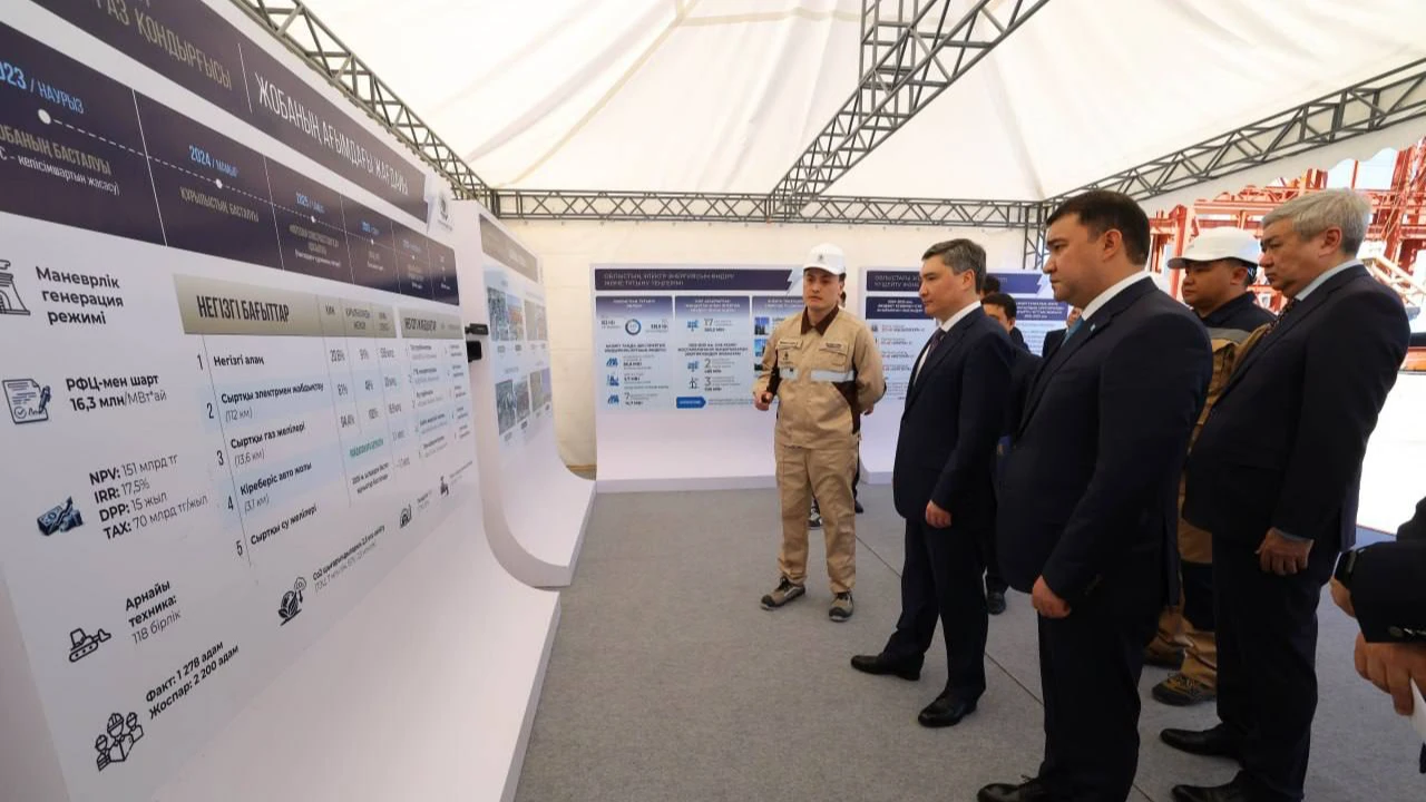 Prime Minister Bektenov Oversees Construction of Massive CCGT Plant in Southern Kazakhstan