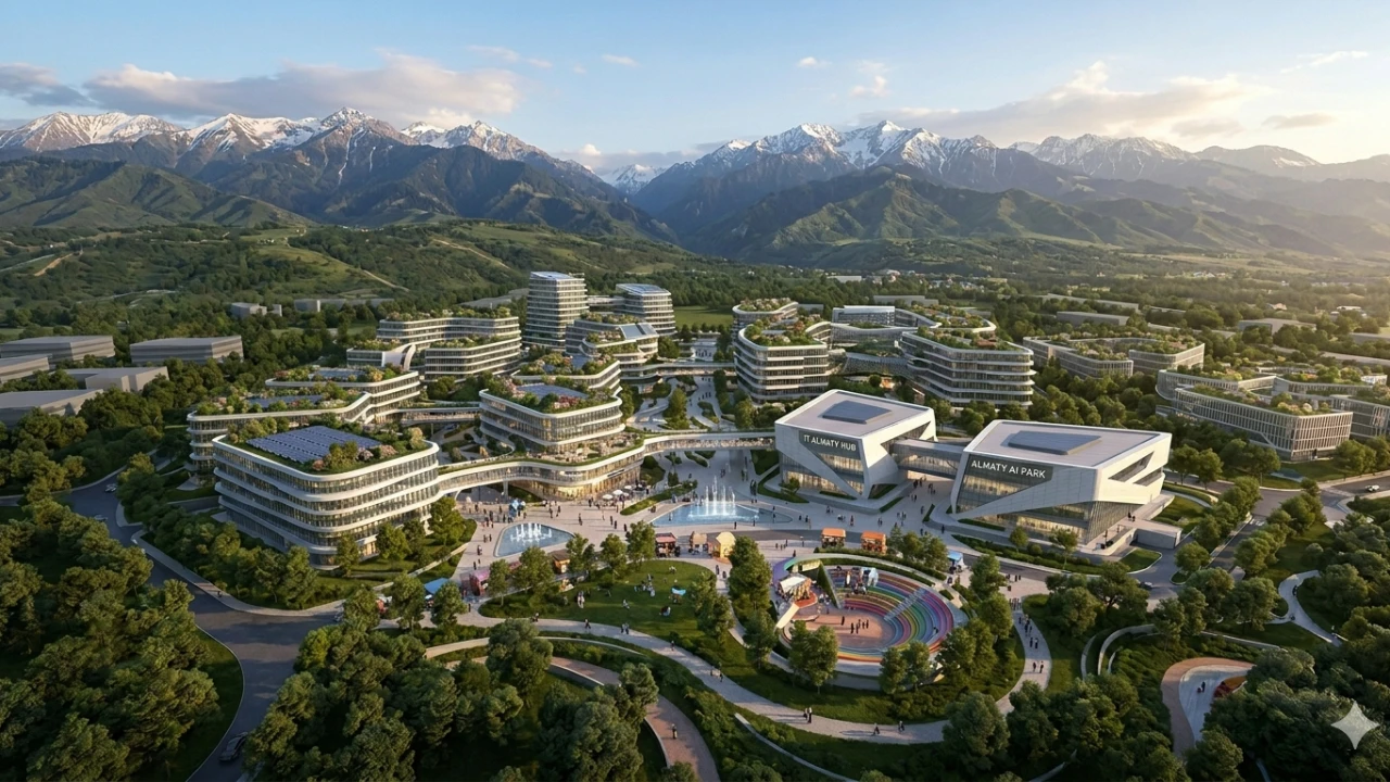 Алматыда 10 футбол алаңы сыйып кететін алып IT-қалашық бой көтереді