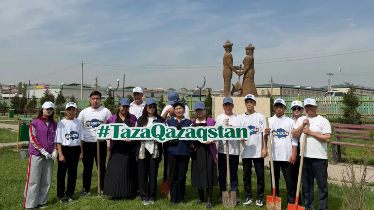Түркістан облысында «Таза Қазақстан» жобасы аясында жаппай көшет отырғызу шарасы өтті