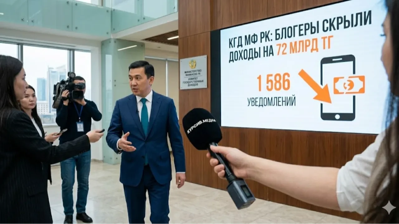Минфин: 854 казахстанских блогера скрыли доход в 72 млрд тг от государства