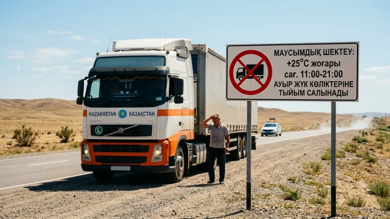 Қазақстанда ауыр жүк көліктеріне маусымдық шектеу енгізілді