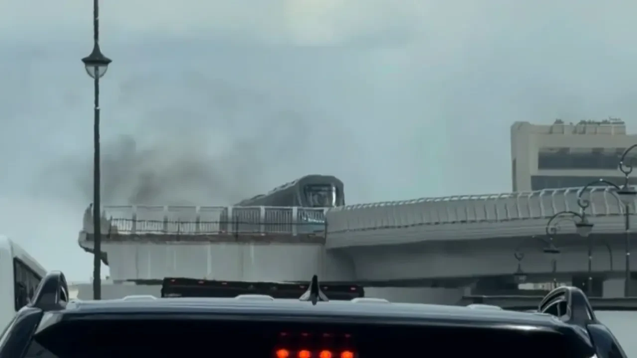 Астанада LRT желісінде электр кабелі өртенді