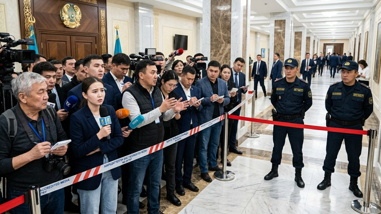 Журналистердің кулуарда депутаттарға сұрақ қоюына шектеу қойылды