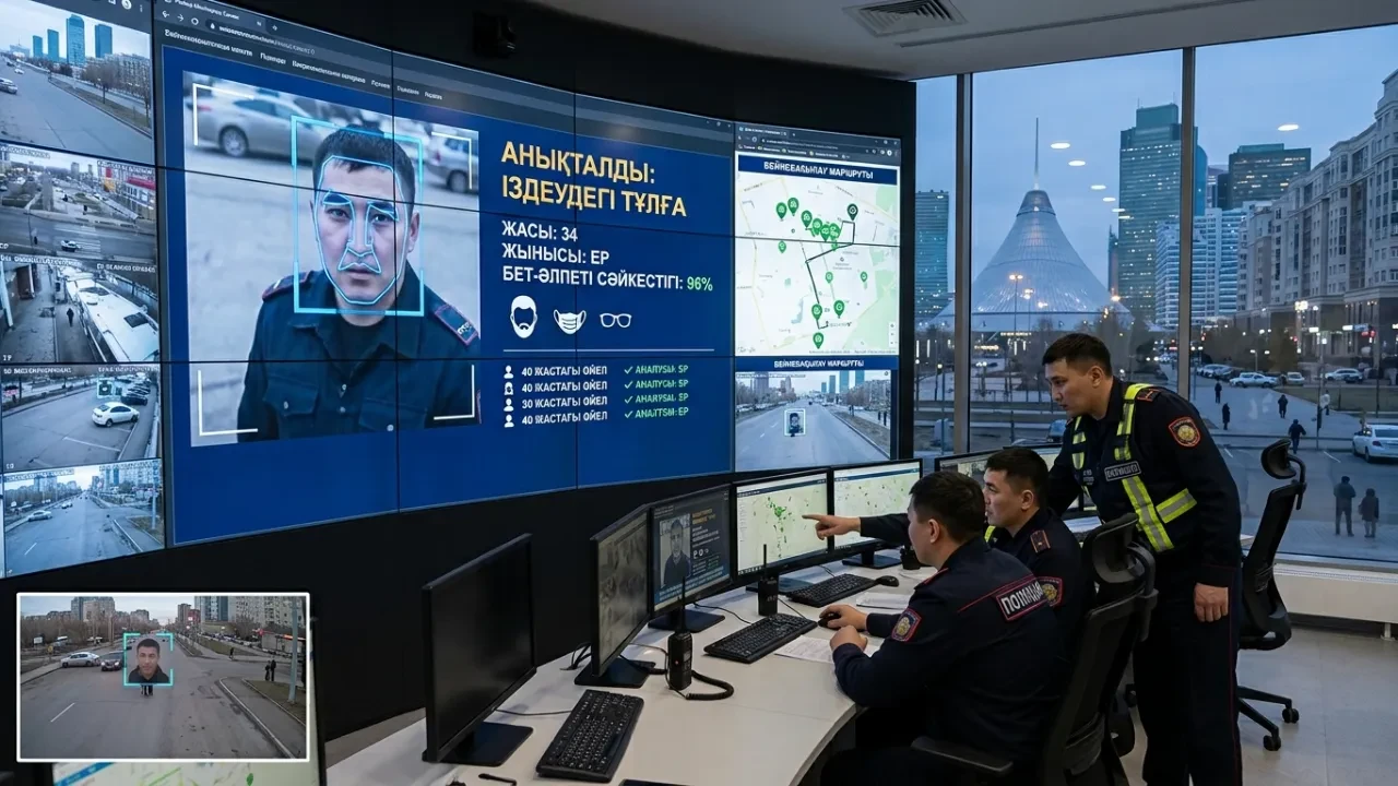 Астанадағы ЖИ-камералар бет-әлпеті мен жасына қарап іздеуде жүрген азаматтарды анықтайды